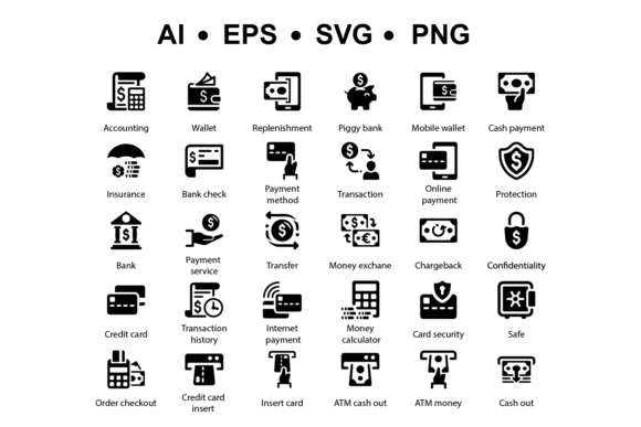 Banking Icons: A Graphic Design Asset That Elevates Financial Branding