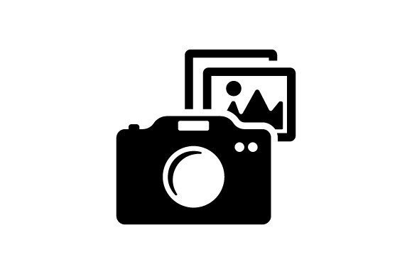 Camera Photo Icon: A Versatile Graphic Design Asset for Local Business Branding
