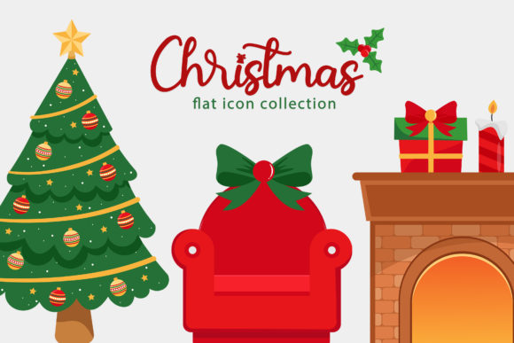 Classic Christmas Icon Set: A Premium Graphic Design Asset for Seasonal Branding