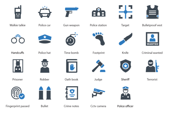 Crime Investigation Icons: Elevating Visuals in Content Publishing