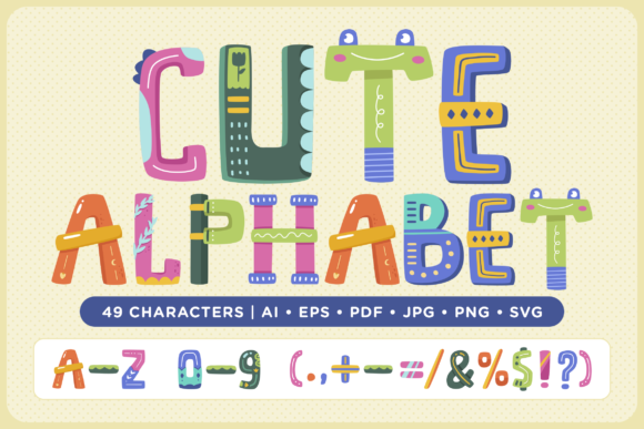 Cute Alphabet, Number and Symbol Vector: A Designer’s Practical Review