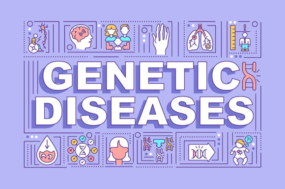 Genetic Diseases Word Concepts Banner for Cricut & Graphic Templates