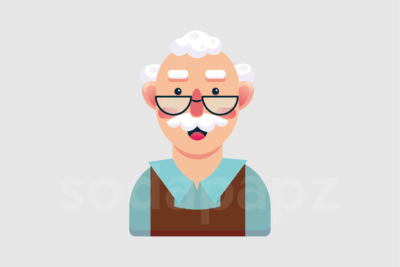 Grandpa 1 Icon: A Versatile Graphic Design Asset for Branding