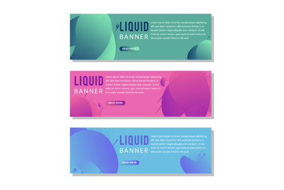 Horizontal Banner Bubble Gradient: A Versatile Graphics Asset for Modern Branding