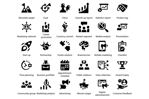 Marketing Icons: A Graphic Design Asset for Polished Creative Projects
