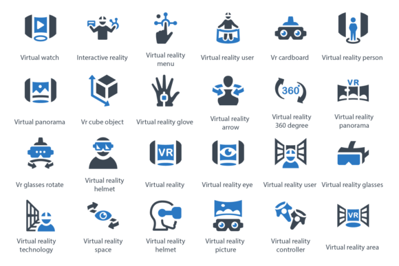 Virtual Reality Icons: A Graphic Design Asset for Modern Digital Sellers
